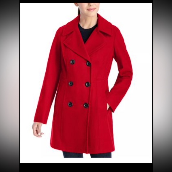 Anne Klein red winter coat. Barely used! - Picture 1 of 3